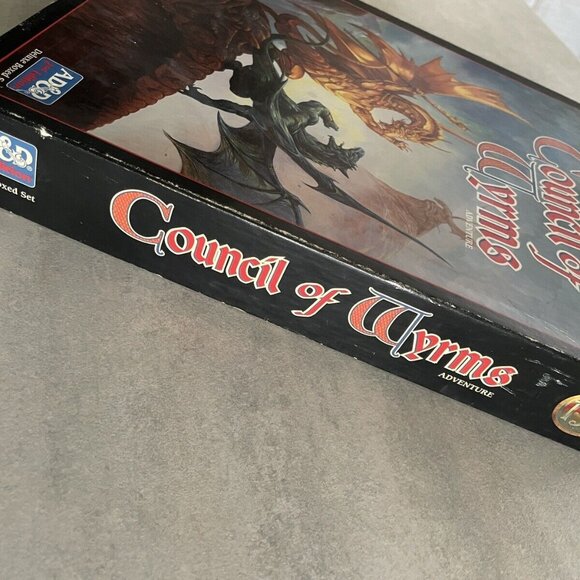 Dungeons & Dragons AD&D 2E 2nd Edition Council of Wyrms box set complete vintage - Picture 2 of 11